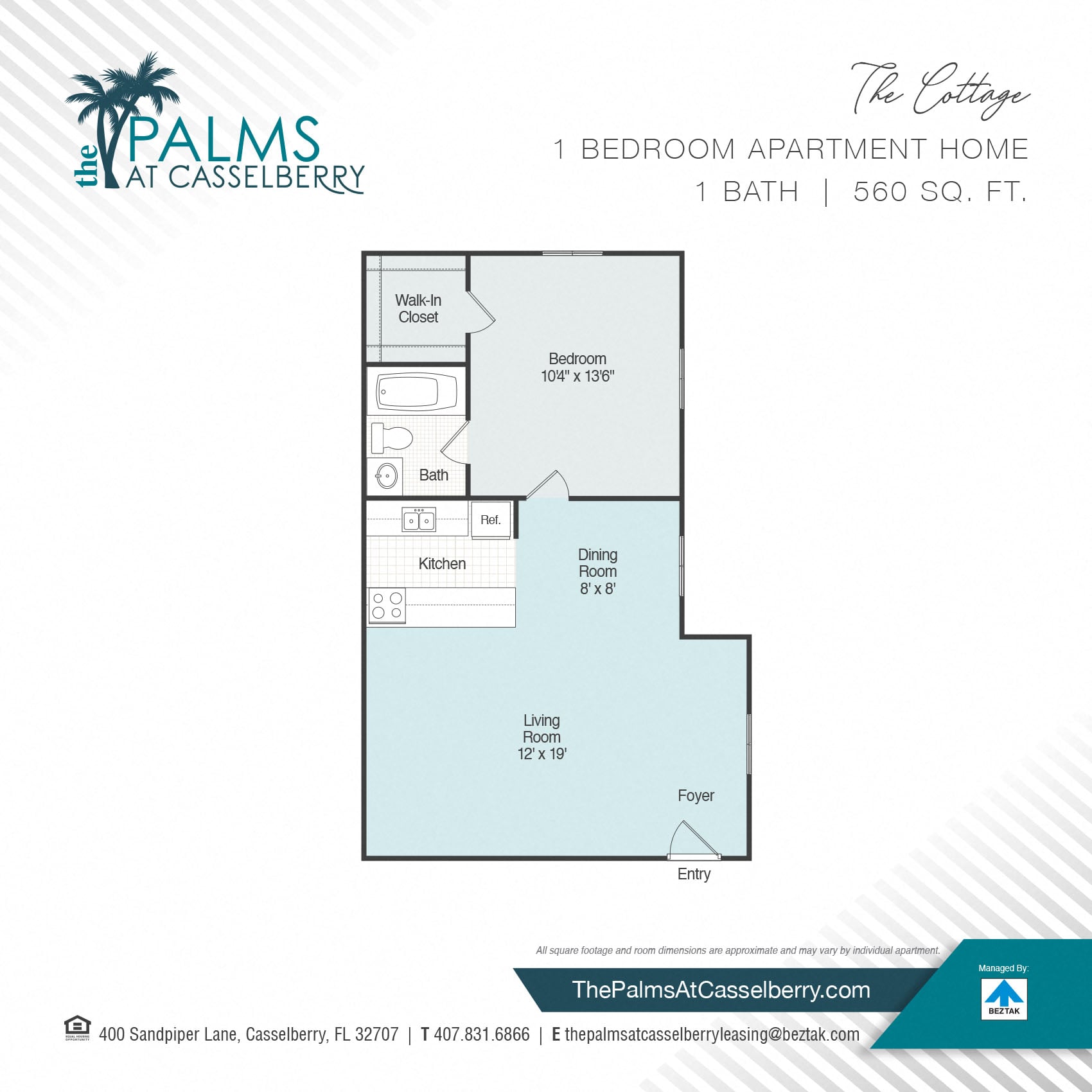 The Cottage floor plan